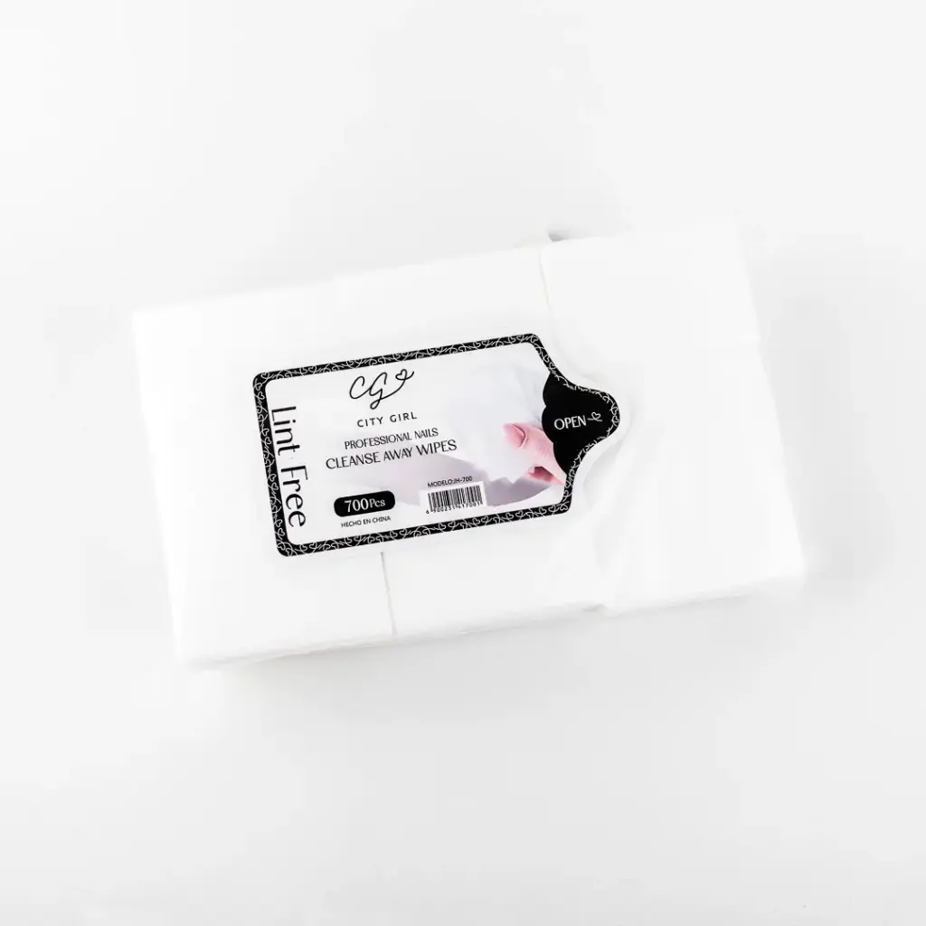TOALLITAS PARA UÑAS CLEANSE AWAY WIPES (700 UND - BOLSA)