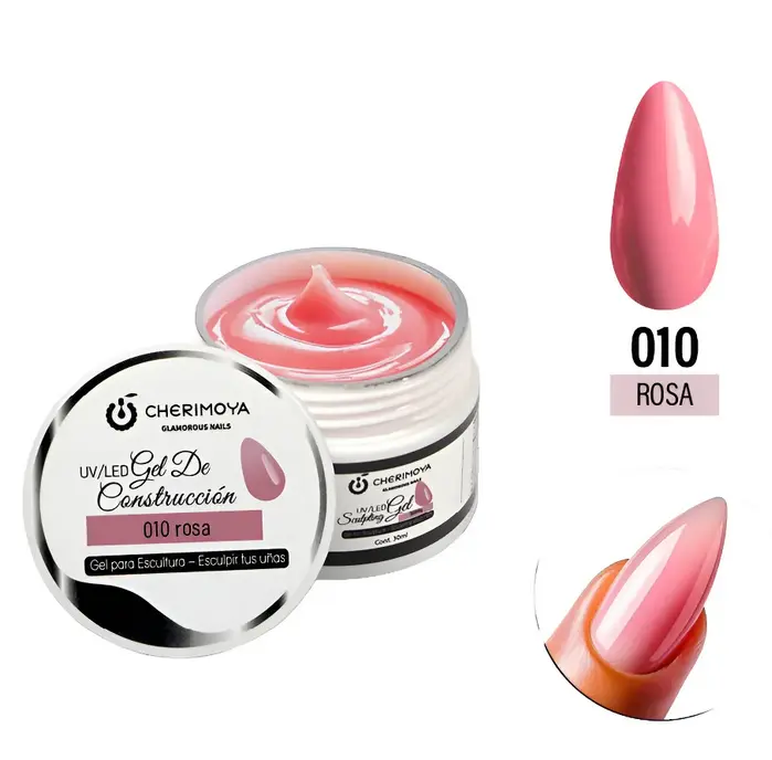 GEL DE CONSTRUCCION UV/LED 010 ROSA (ROSA - 30 ML - POTE)