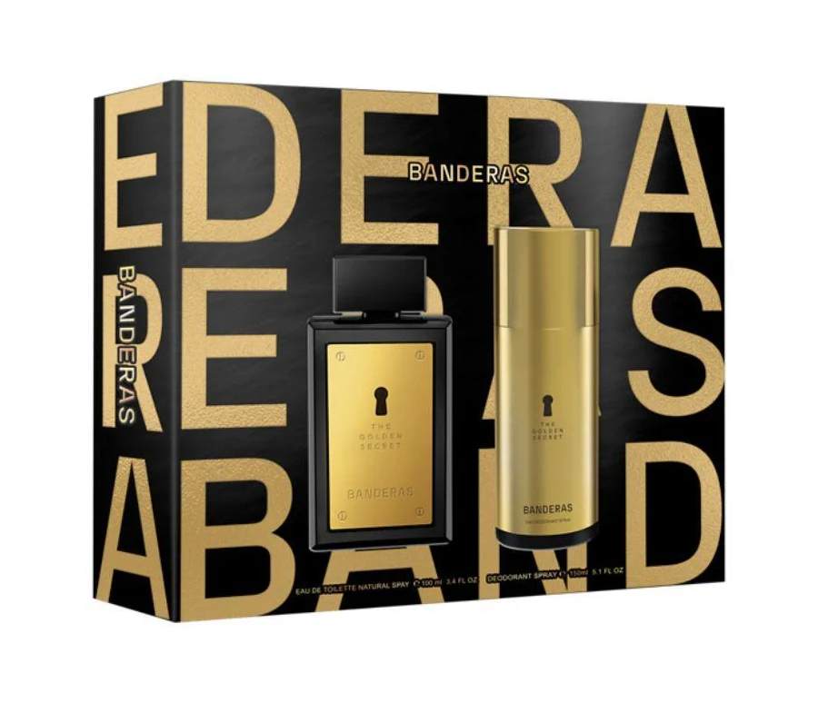 BANDERAS THE GOLDEN SECRET MEN + DEO 150V (100 ML - COFRE)