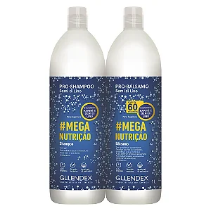 PRO KIT SEMI DI LINO SHAMPOO + BALSAMO CON MANTEIGA KARITE (2 UND - KIT)