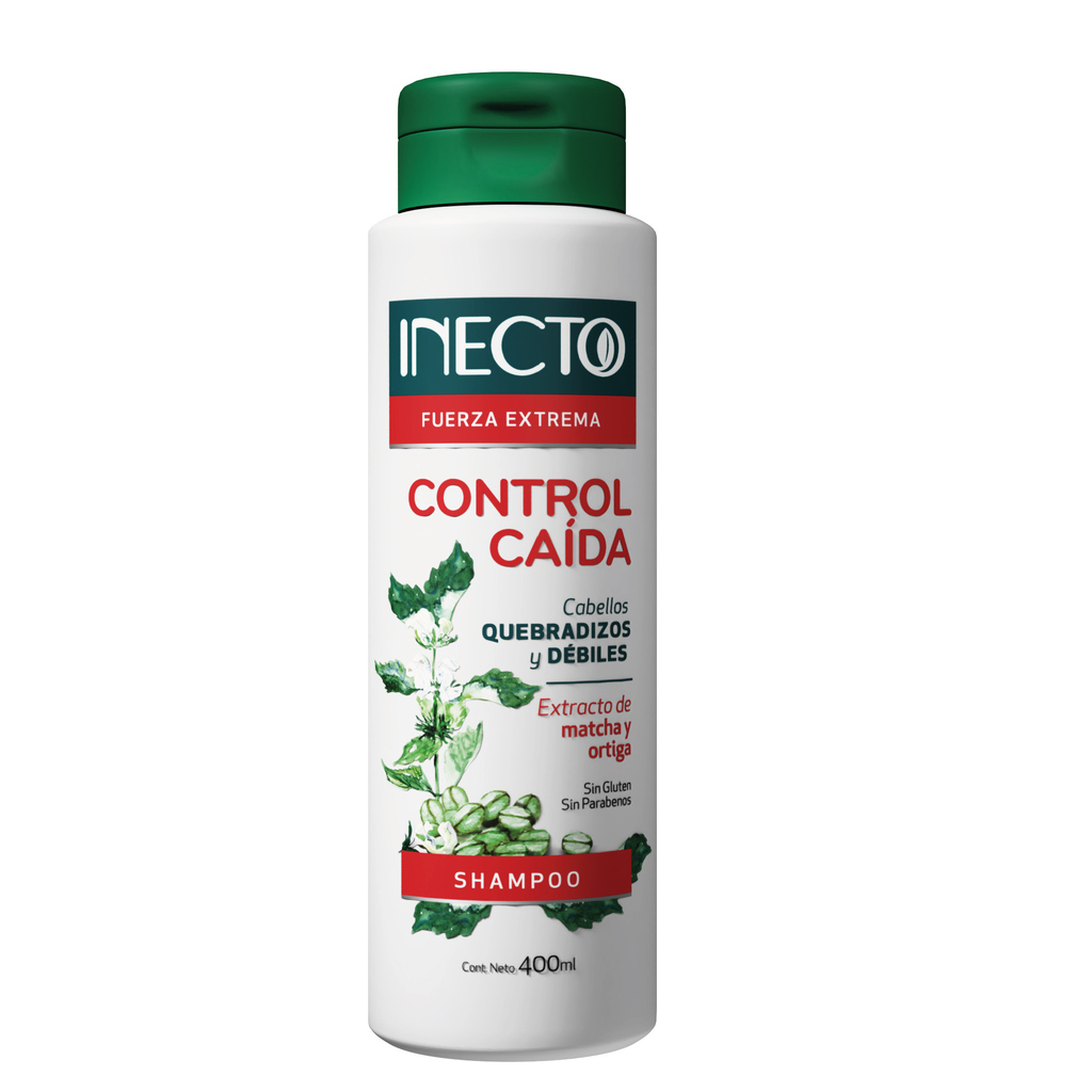 SHAPOO FUERZA EXTREMA CONTROL CAIDA (400 ML - FRASCO) INECTO