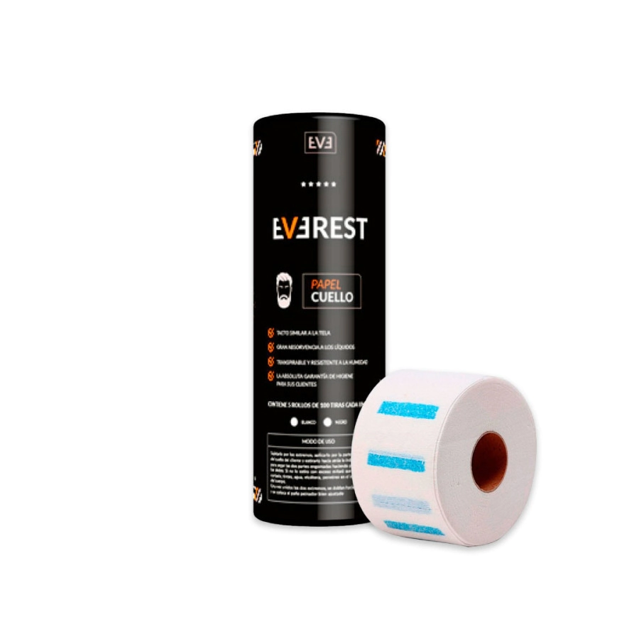 PAPEL PARA CUELLO EVEREST VENTA X UND (BLANCO - 5 UND - ROLLO)