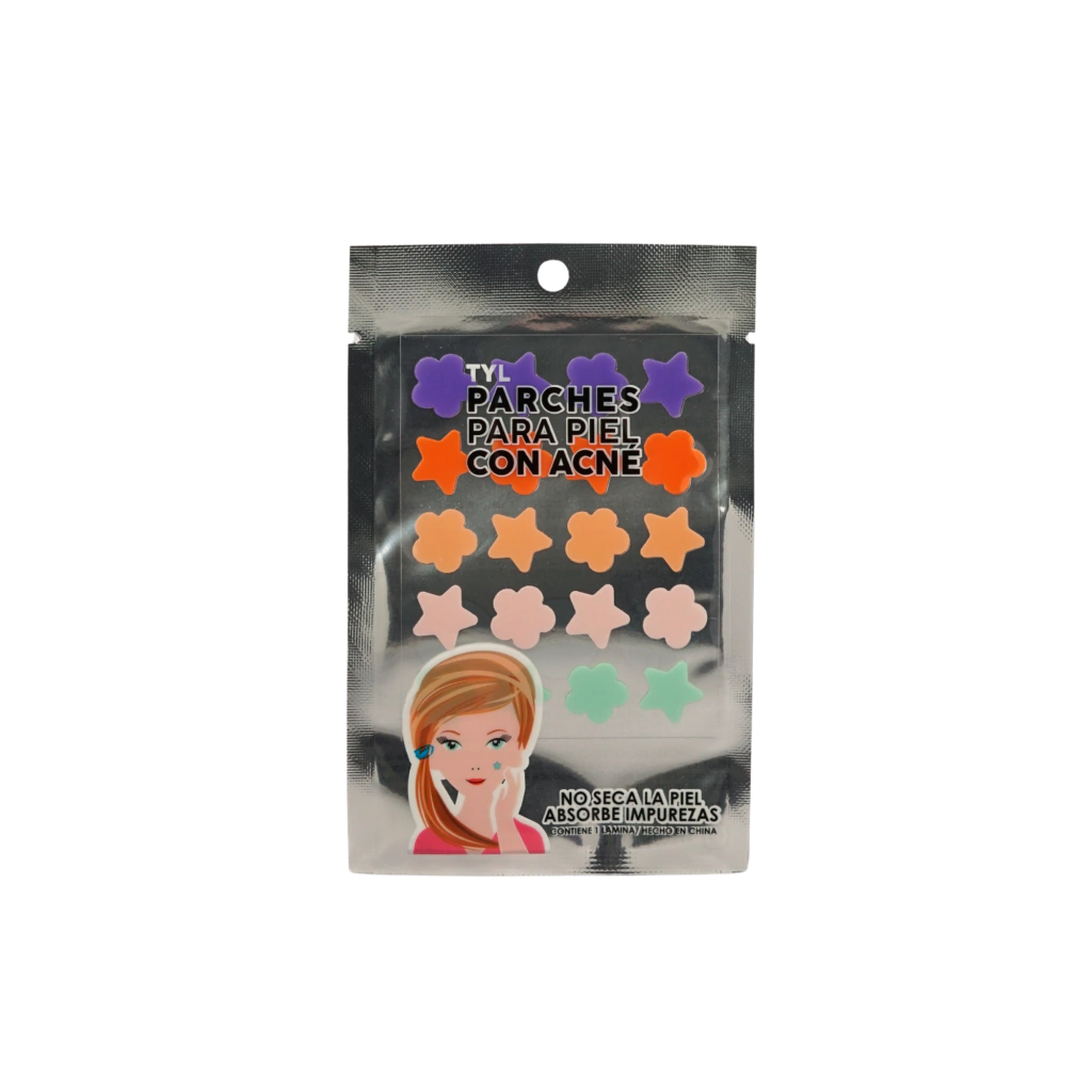 PARCHES INVISIBLE PARA ACNÉ ESTRELLAS Y FLORES (12 UND - CAJA)