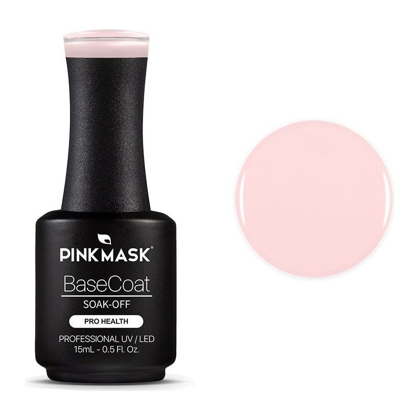 [49238] BASE COAT  (LADY IN PINK - 15 ML - FRASCO) PINK MASK