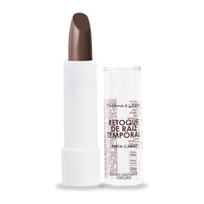 RETOQUE DE RAIZ TEMPORAL PINTA CANAS (CASTAÑO OSCURO - 3.5 GRS - LAPIZ) THELMA Y LOUISE