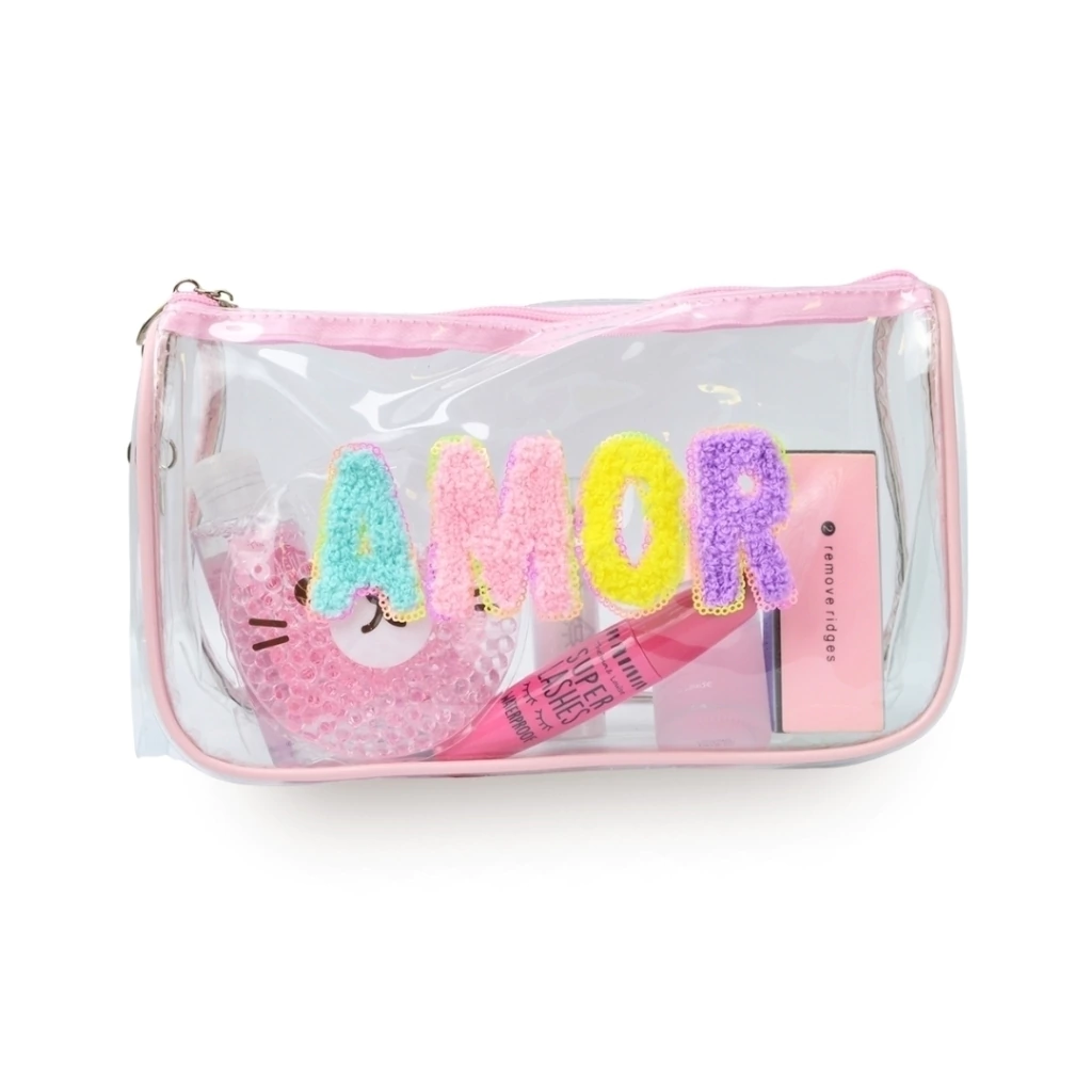 NECESSAIRE AMOR ROSA (ROSA - 1 UND - BOLSA)