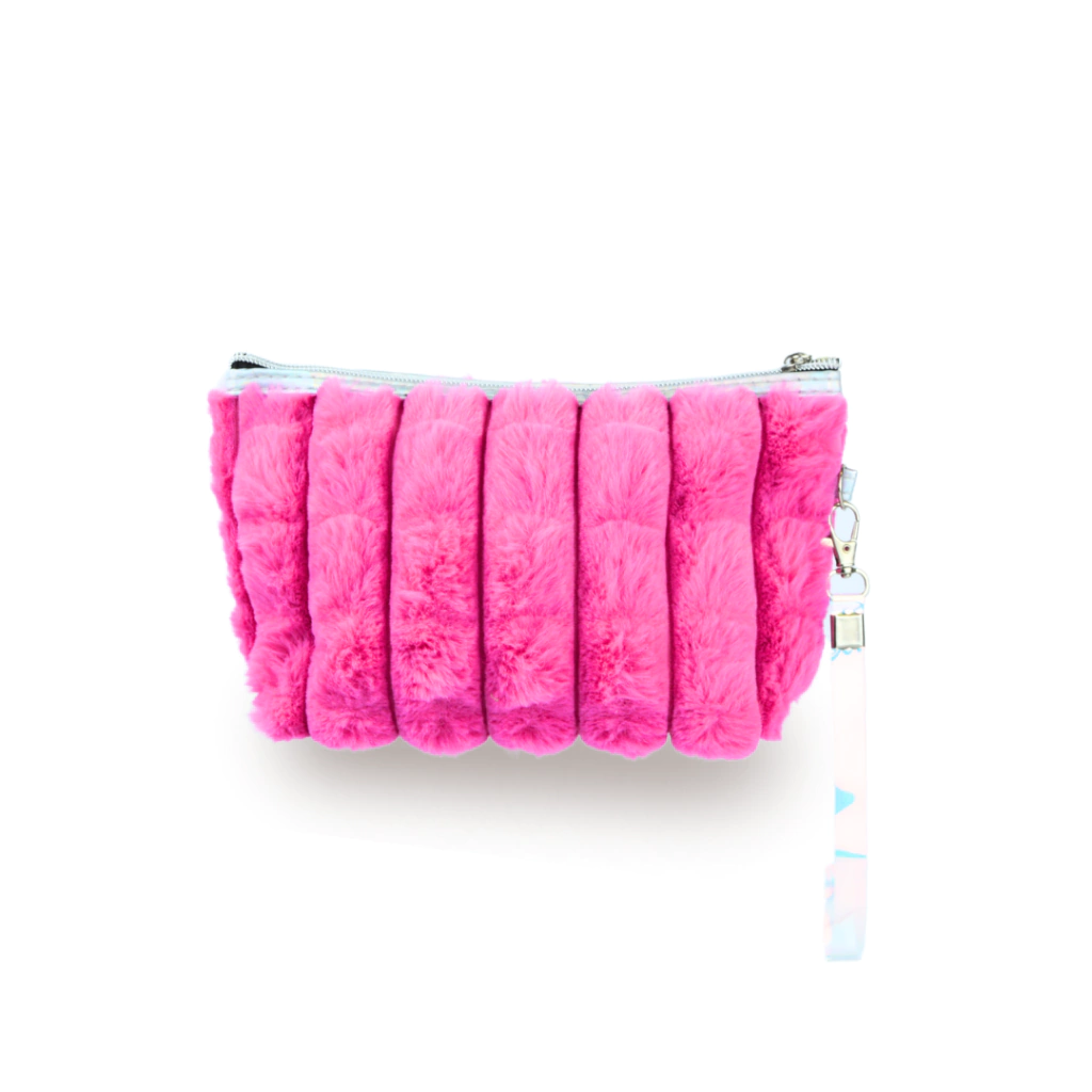 NECESSAIRE DE PIEL FUCSIA (FUCSIA - 1 UND - BOLSA)