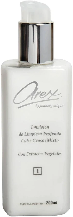AREX HIPOALERGENICA EMULSION DE LIMPIEZA CUTIS GRASO/MIXTO (76) (200 ML - FRASCO)