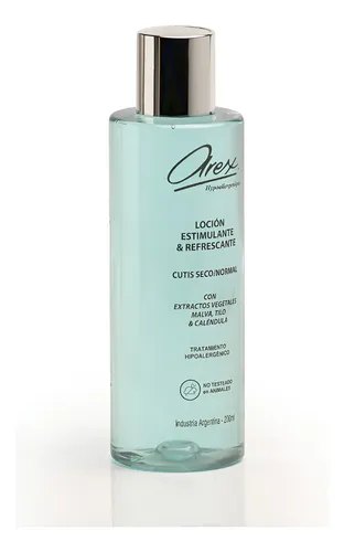AREX HIPOALERGENIQUE LOCION ESTIMULANTE Y REFRESCANTE SECO/NORMAL (86) (200 ML - FRASCO) AREX