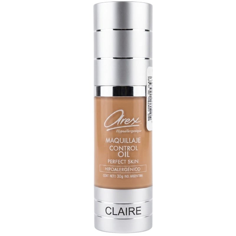 [44388] MAQUILLAJE CONTROL OIL CLAIRE (MEDIO - 30 G - FRASCO) AREX