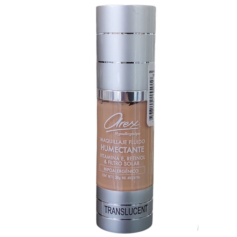 [33986] MAQUILLAJE HUMECTANTE CON APLICADOR (501) (TRANSLUCENT - 30 GRS - FRASCO) AREX
