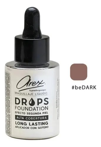 [39590] MAQUILLAJE LIQUIDO DROPS # BE (DARK - 30 GR - FRASCO) AREX