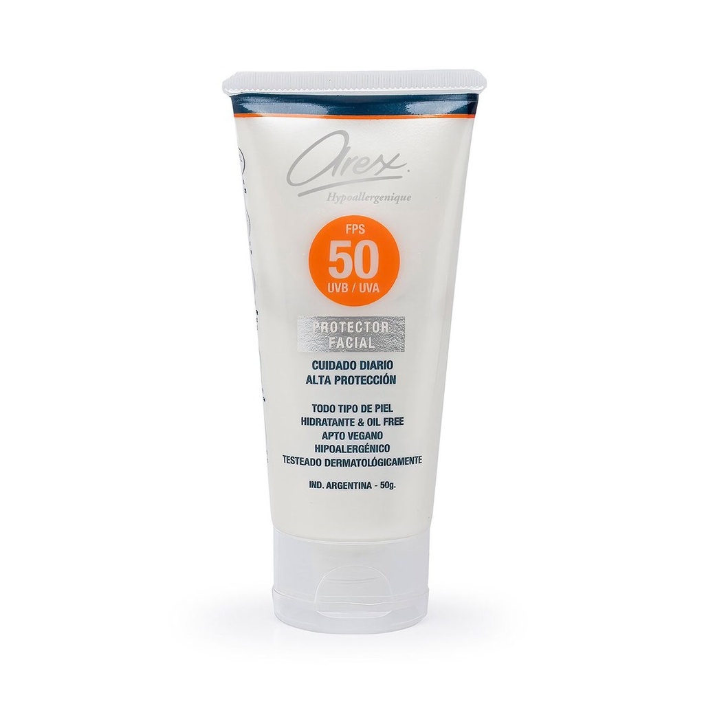 [45287] PROTECTOR SOLAR FACIAL SPF50 (50GRS - POMO) AREX