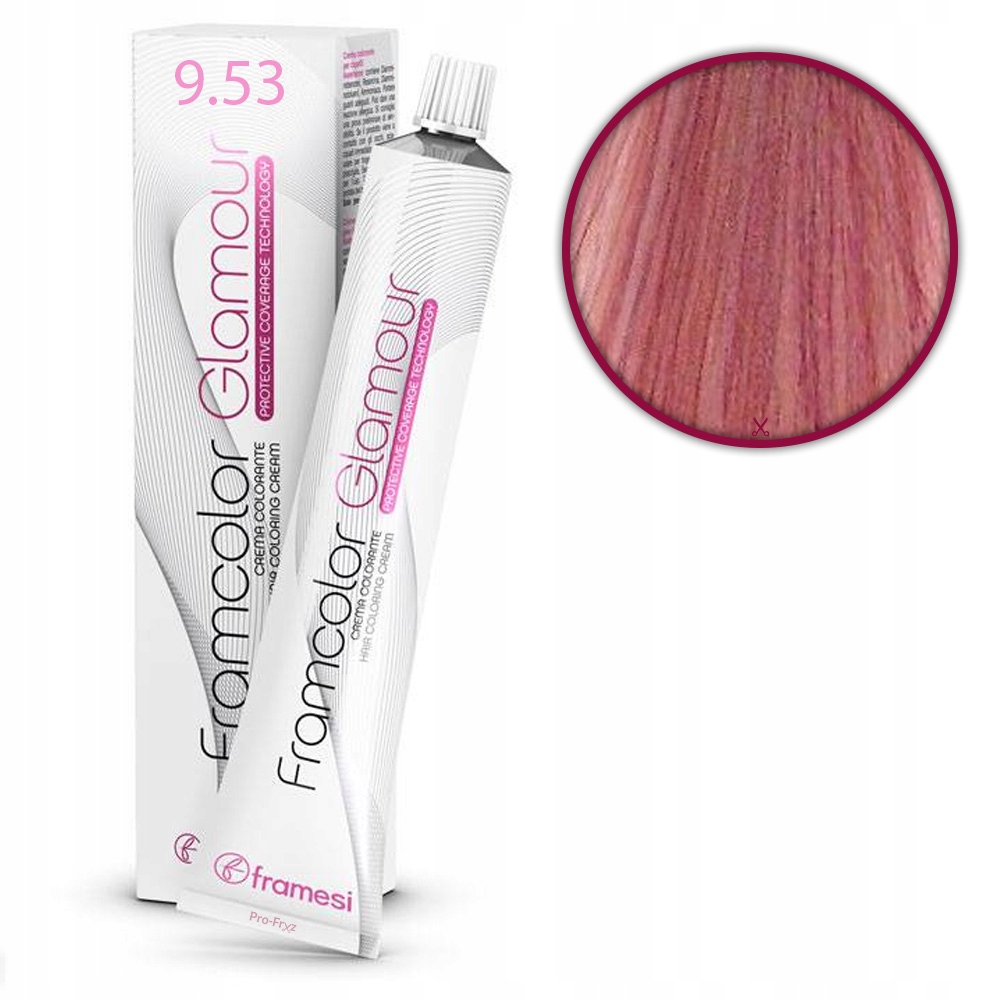 FRAMCOLOR GLAMOUR RUBIO CORAL CLARISIMO (9.53 - 100 ML - POMO)
