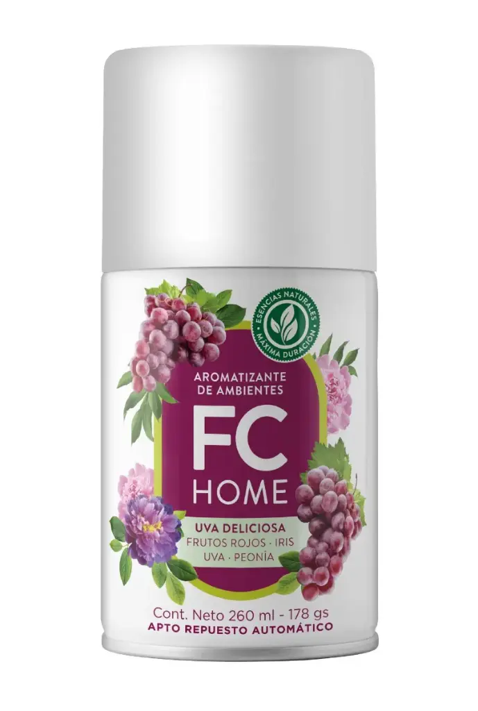 FC HOME UVA DELICIOSA  AROMATIZANTE DE AMBIENTES (260 ML - AEROSOL)