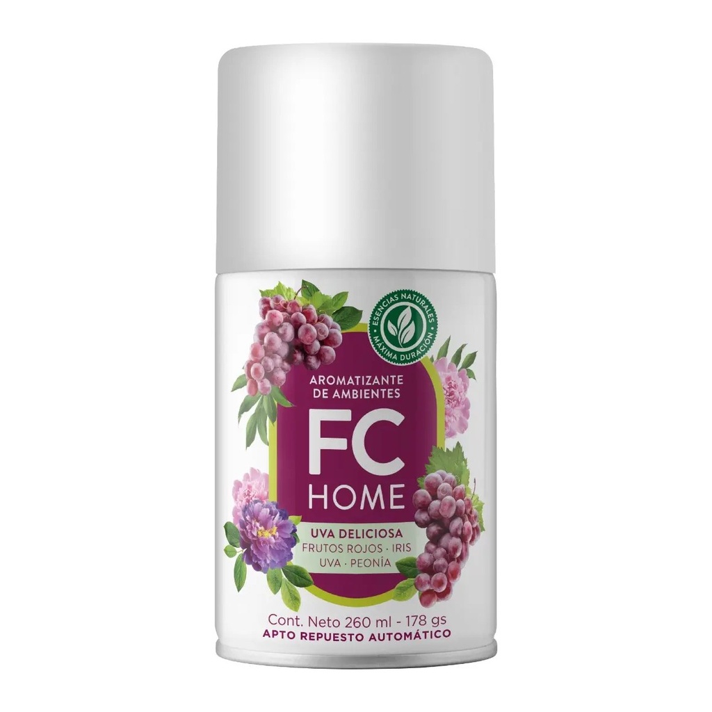 FC HOME UVA DELICIOSA AROMATIZANTE DE AMBIENTES (260 ML - AEROSOL) CANNON
