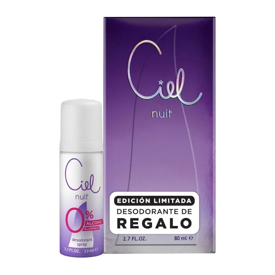 EDP CIEL NUIT PROMO + DEO 33 ML (80 ML + 33 ML - PACK) CANNON
