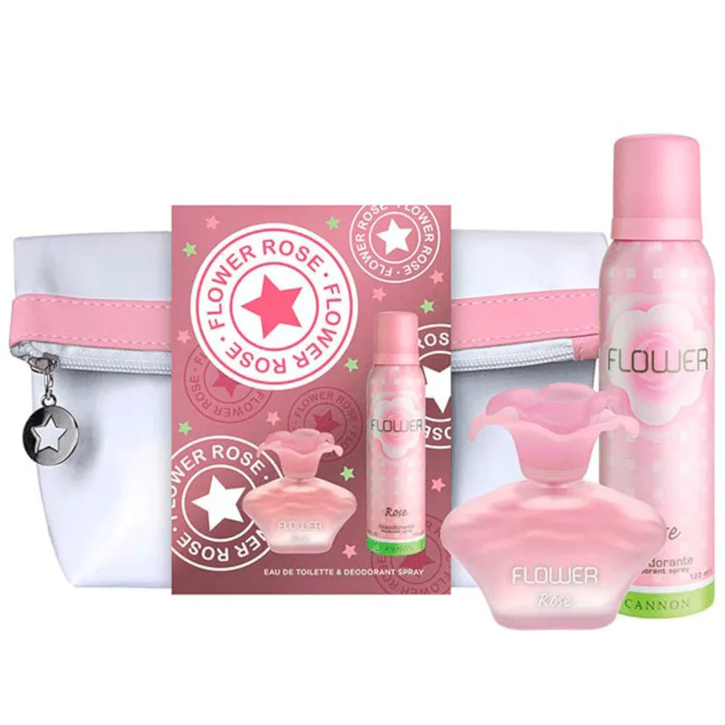 NESSESAIRE FLOWER ROSE (EDT 40ML + AEROSOL 123ML) ( - ESTUCHE)