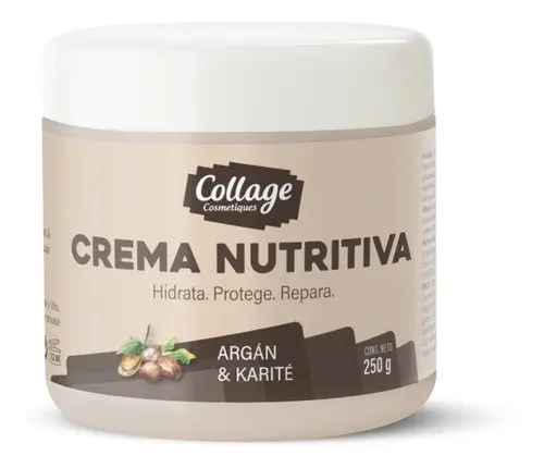 CREMA NUTRITIVA CON ARGAN OIL Y MANTECA DE KARITE   (250 G - POTE)