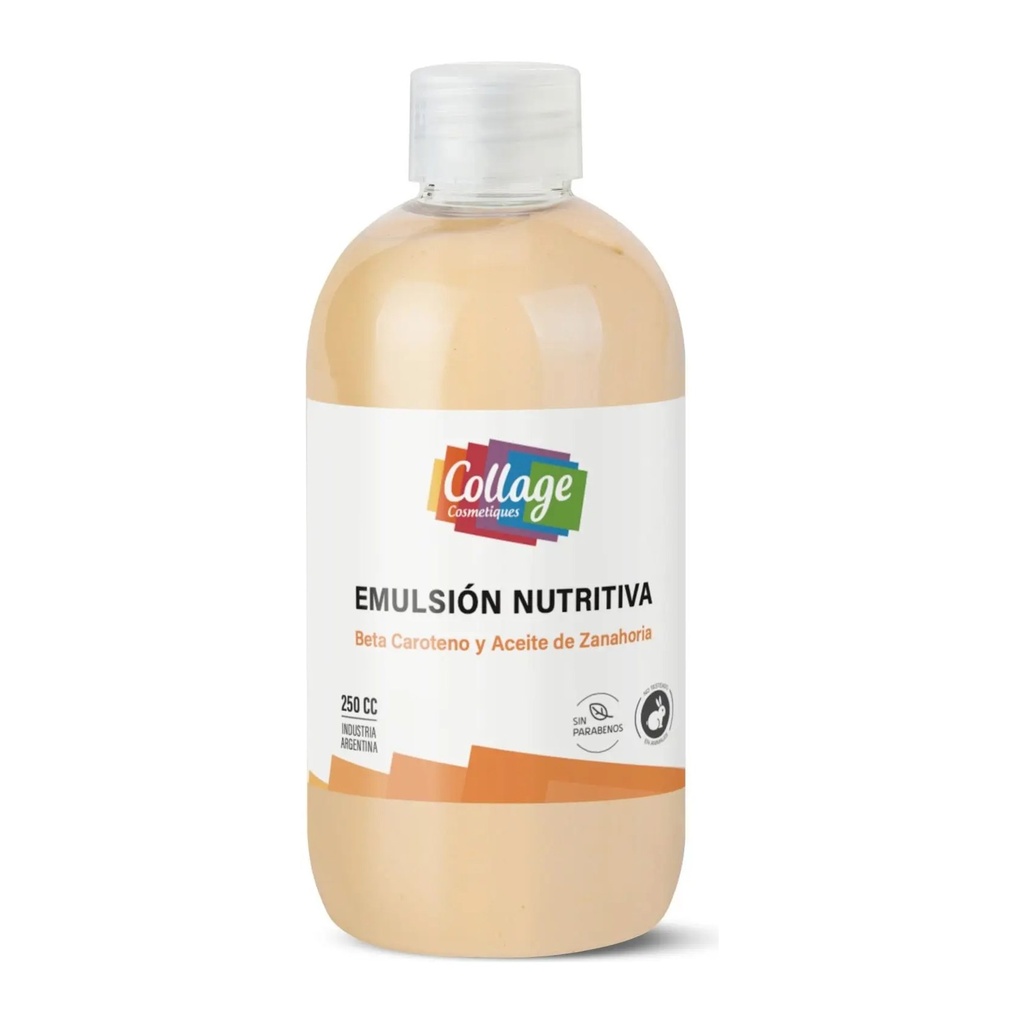 EMULSION NUTRITIVA C/BETA CAROTENO Y AC. DE ZANAHORIA (250 ML - FRASCO) CERAS COLLAGE