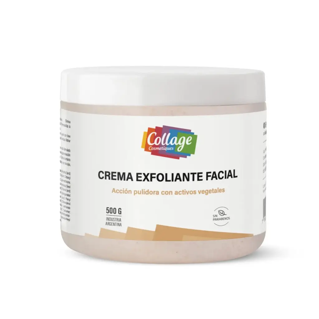 CREMA EXFOLIANTE FACIAL ACCION PULIDORA CON ACTIVOS VEGETALES (500 GRS - POTE)
