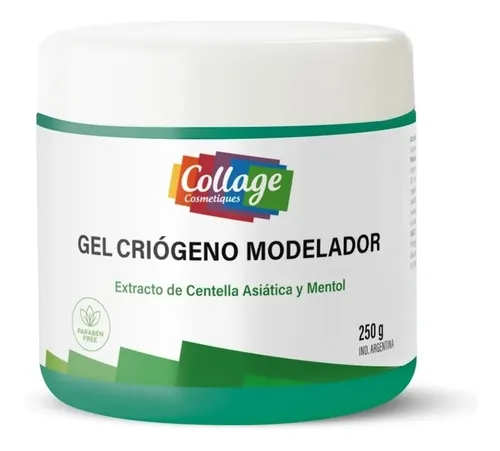 GEL CRIOGENO MODELADOR EXTRACTO DE CENTELLA ASIATICA Y MENTOL (250 GRS. - POTE)