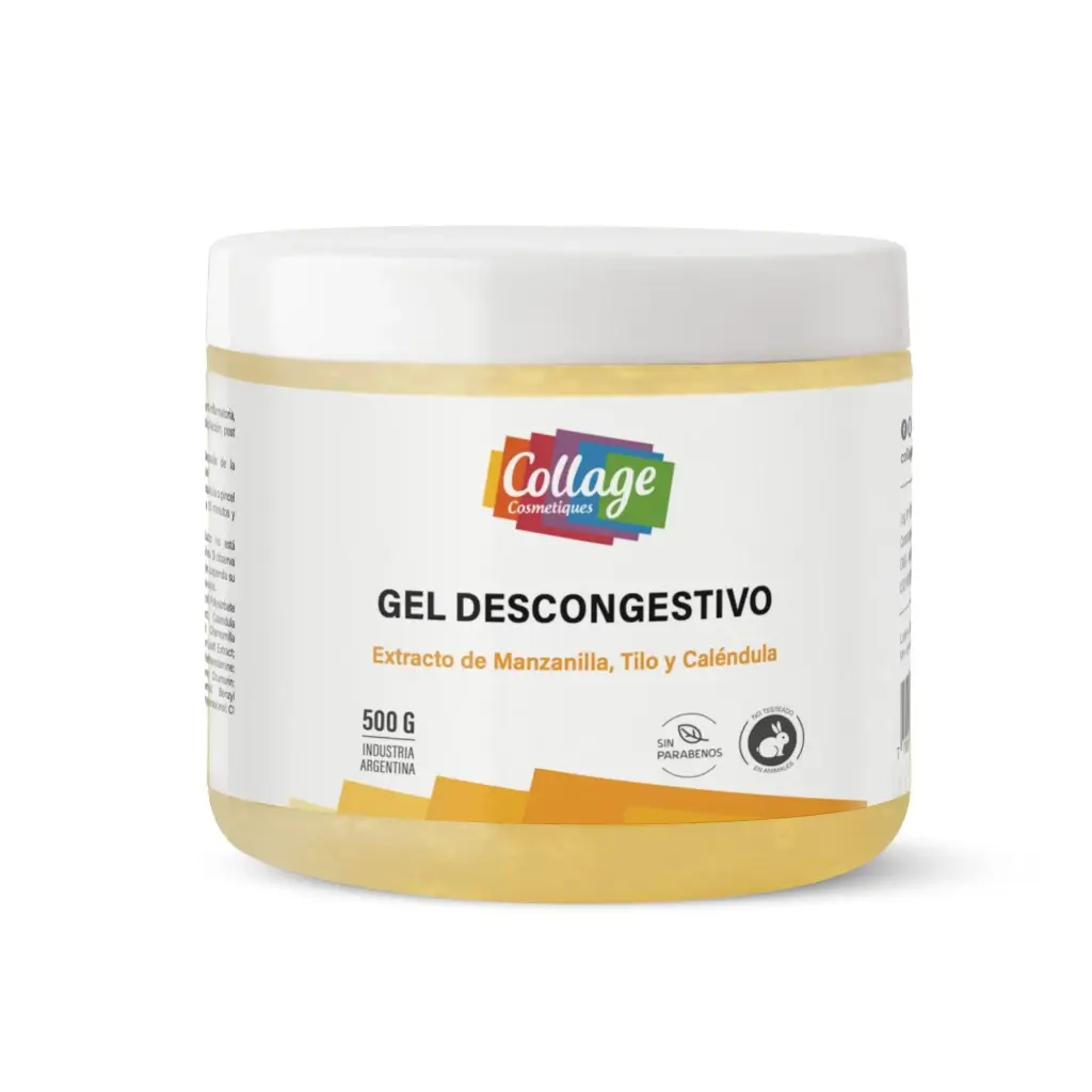 GEL DESCONGESTIVO EXTRACTO DE MANZANILLA, TILO Y CALENDULA (500 GRS - POTE)