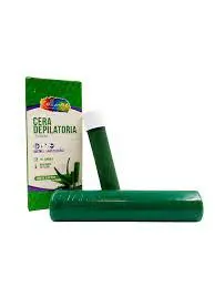 CERA EN BARRA VEGETAL ALOE VERA  (VERDE - 60+22 GR - CAJA)