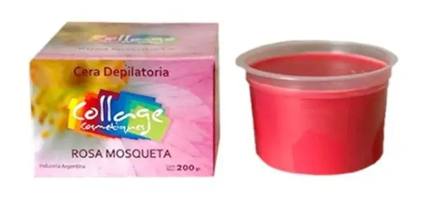 CERA MICROONDAS ROSA MOSQUETA  (ROSADA - 200 GRS. - CAJA)