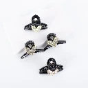 MINI GANCHOS DE PELO (NEGROS - PAR- BOLSA)