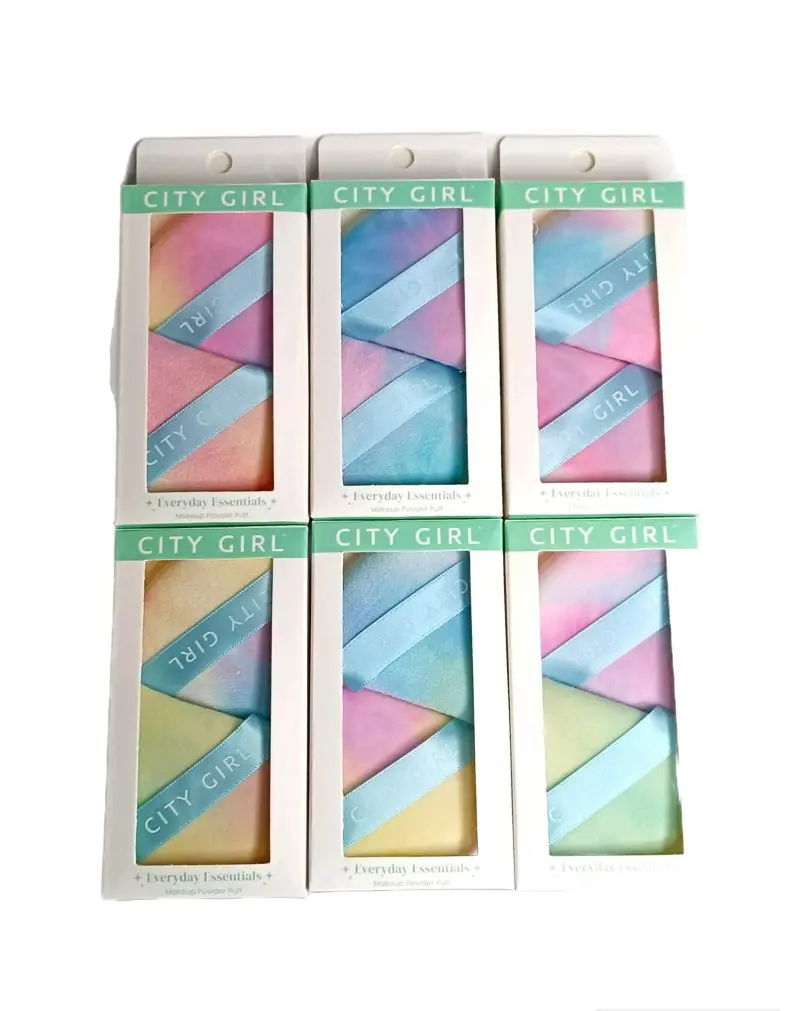 ESPONJA DE MAQUILLAJE PLANA EN FORMA DE GOTA (2 UNDS - CAJA)