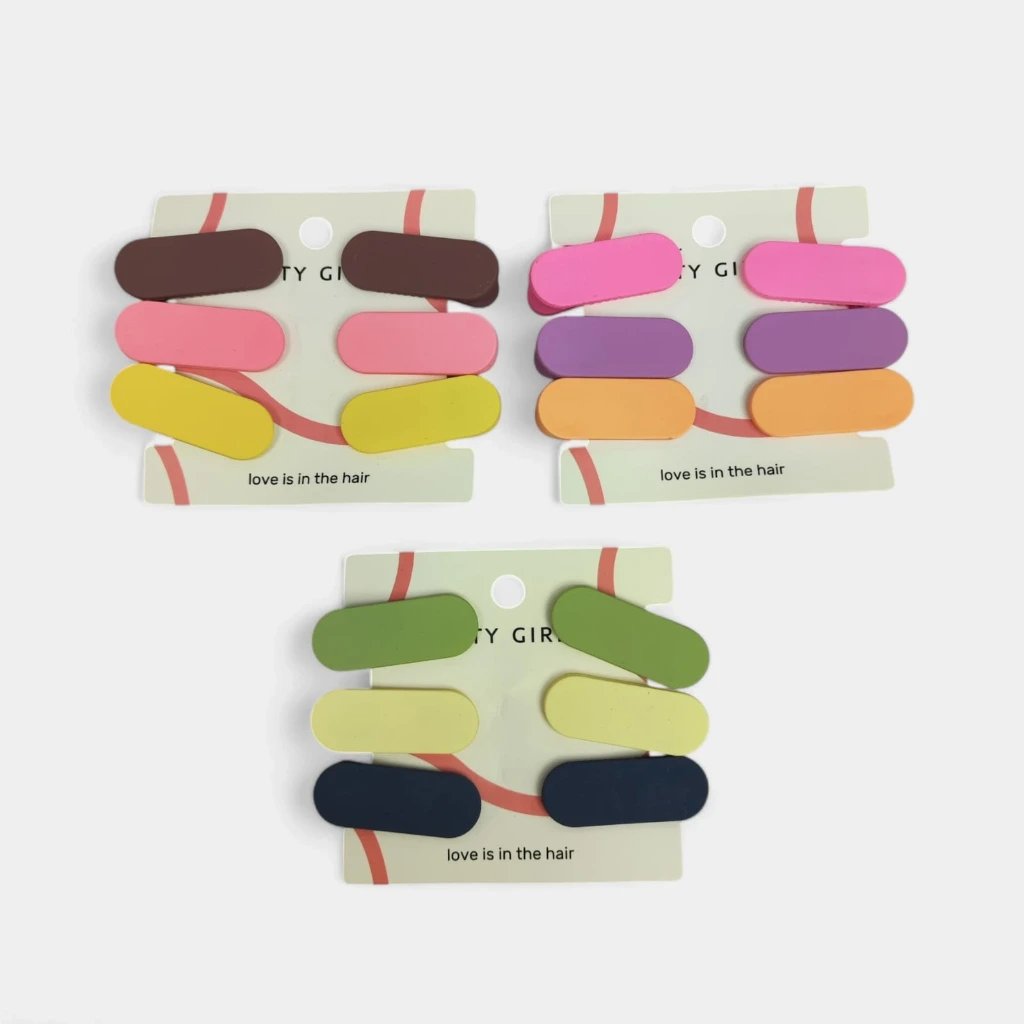 HEBILLAS VARIOS (6 UND - BLISTER)