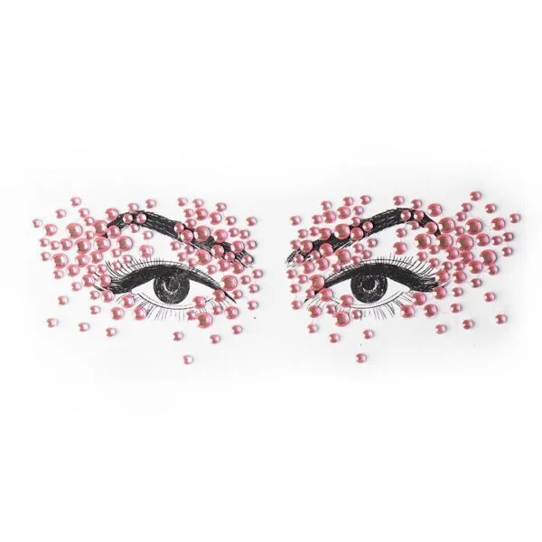GEMA  AUTOADHESIVA STRASS FACIAL  (ROJAS - 1 UND - BOLSA)