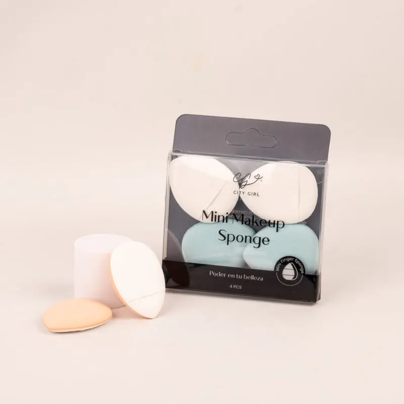 MINI ESPONJA DE MAQUILLAJE DEDO (4 PCS - CAJA)
