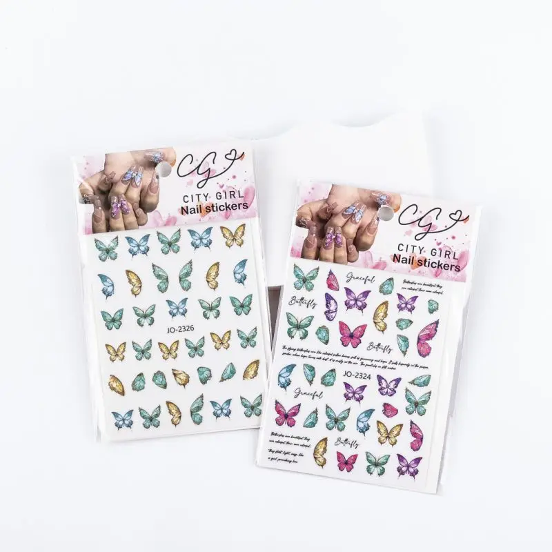 STICKERS P/ UÑAS MARIPOSA (1 UND - BOLSA)