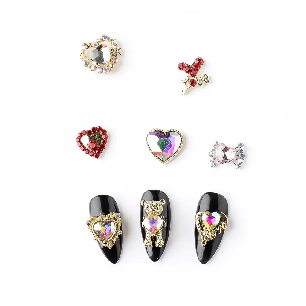 ACCESORIO PARA UÑAS APLIQUE DE PIEDRA (1 UND - CAJA)