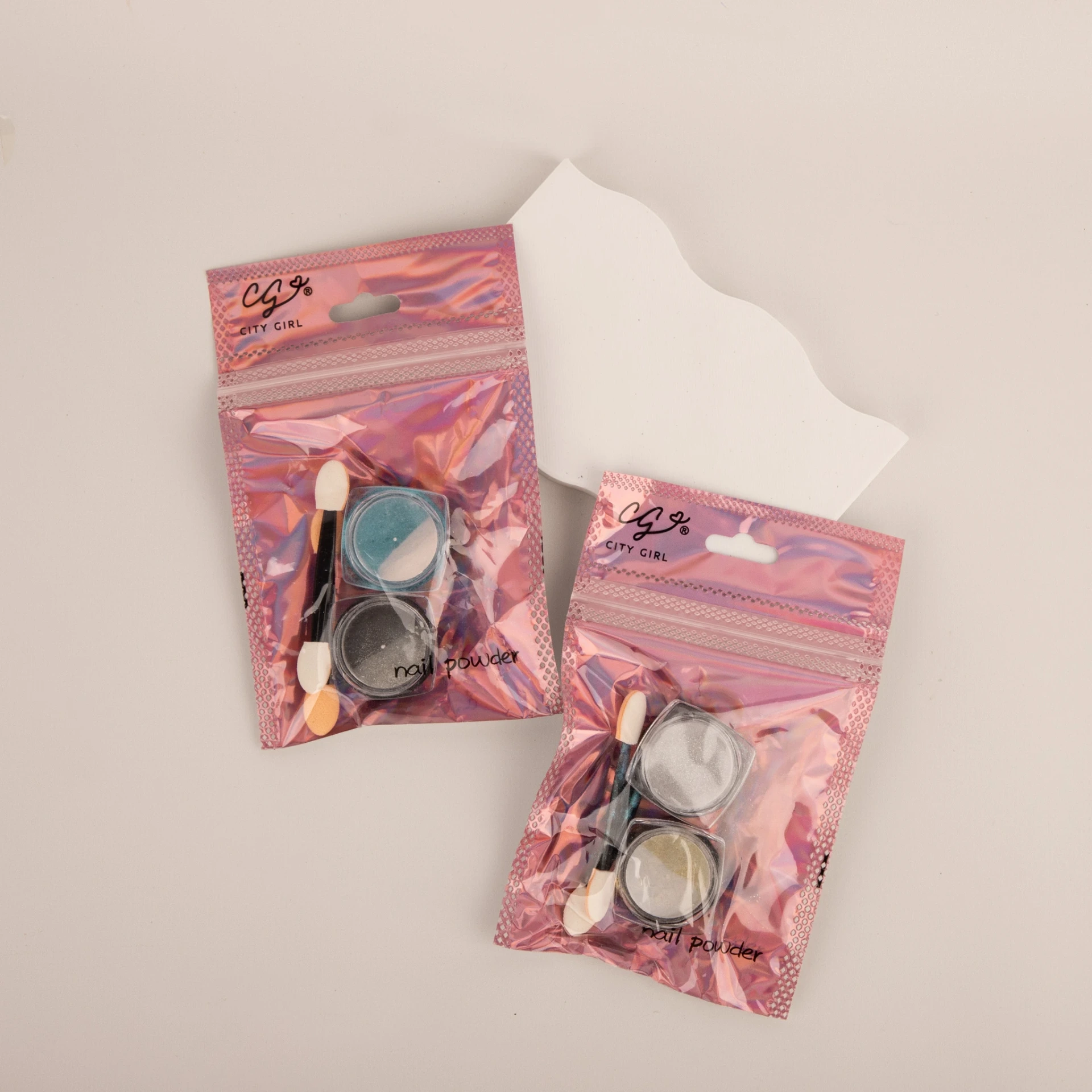 POLVO DECORACION DE UÑAS (2 UND - BOLSA)