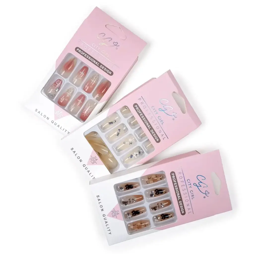 UÑAS POSTIZAS PRESS ON (24 UND - CAJA)