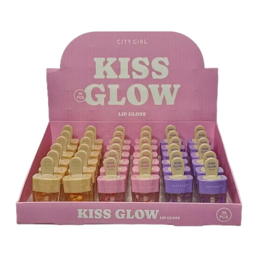 [48583] LIP GLOSS HELADO 3 AROMAS (60 GR - FRASCO) CITY GIRL