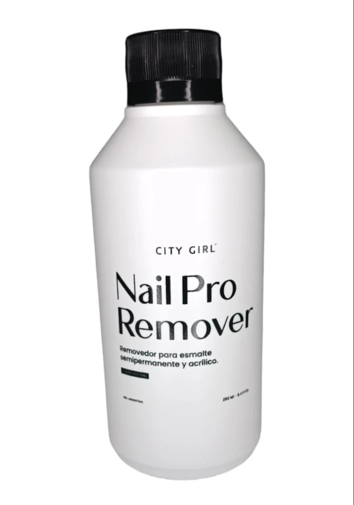 REMOVEDOR DE UÑAS PROFESIONAL CITY GIRL (250 ML - BOTELLA)