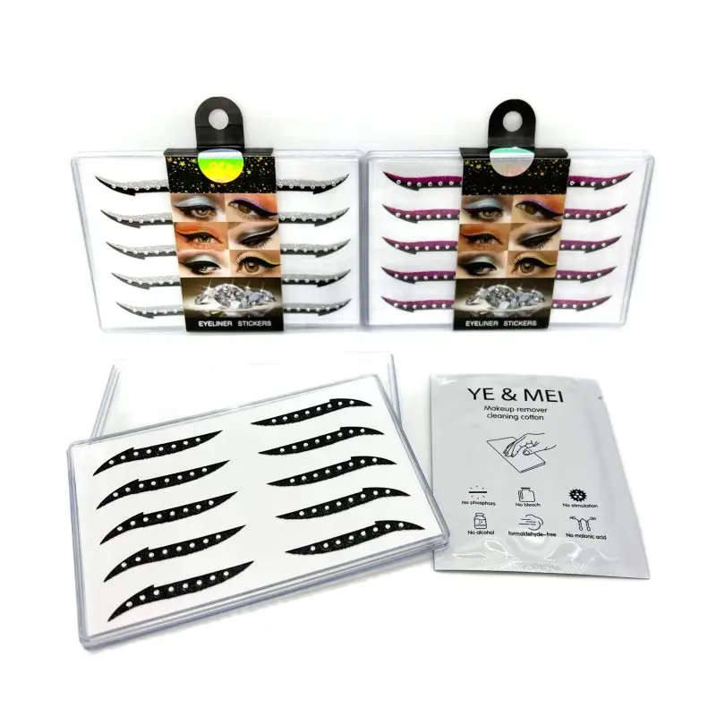 STICKER DE OJOS CON DIAMANTE  (1 UND - CAJA)