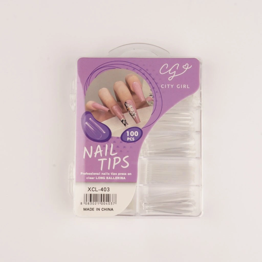 TIPS PARA UÑAS (100 PCS - CAJA)