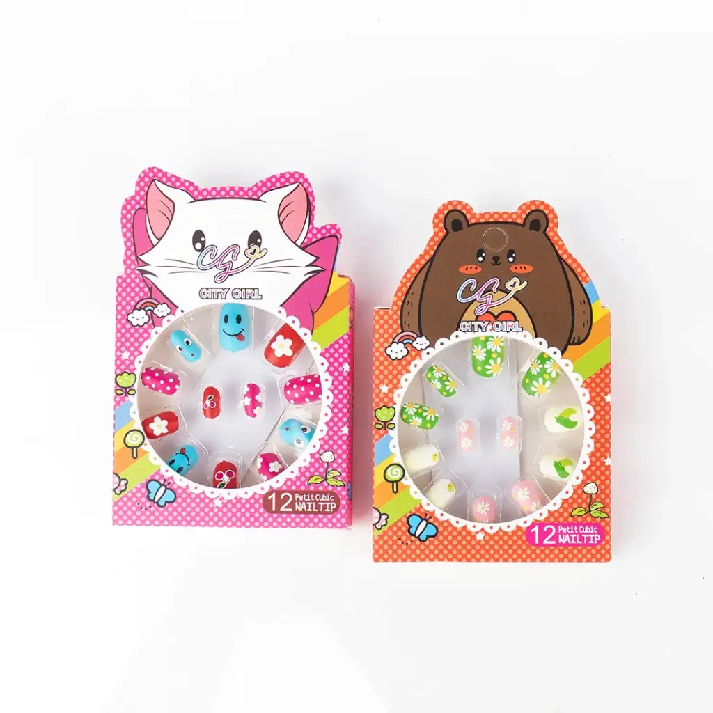UÑAS POSTIZAS NIÑAS (12 UND - CAJA)