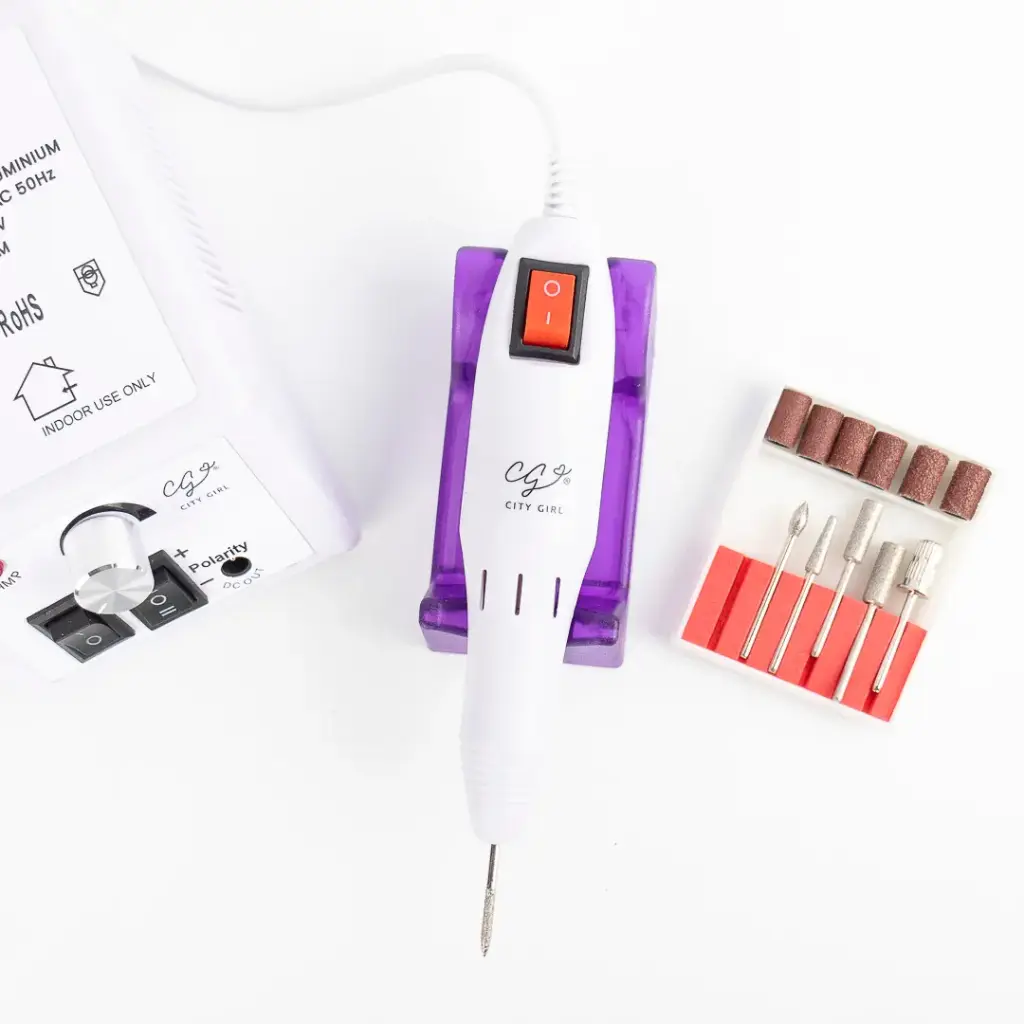 TORNO PARA UÑAS RECARGABLE CON LUZ (1 UND - CAJA)