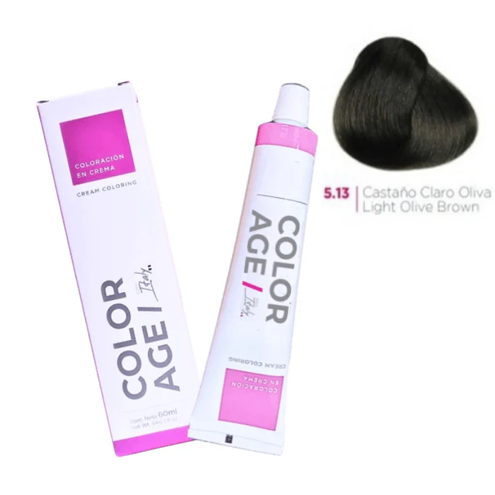 ColorAge COLORACION EN CREMA 5.13 (CASTAÑO C. OLIVA - 60 ML - CAJA)