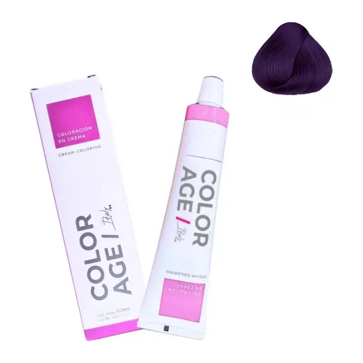 COLORACION EN CREMA 6.66 (VIOLETA - 60 ML - CAJA) COLOR AGE