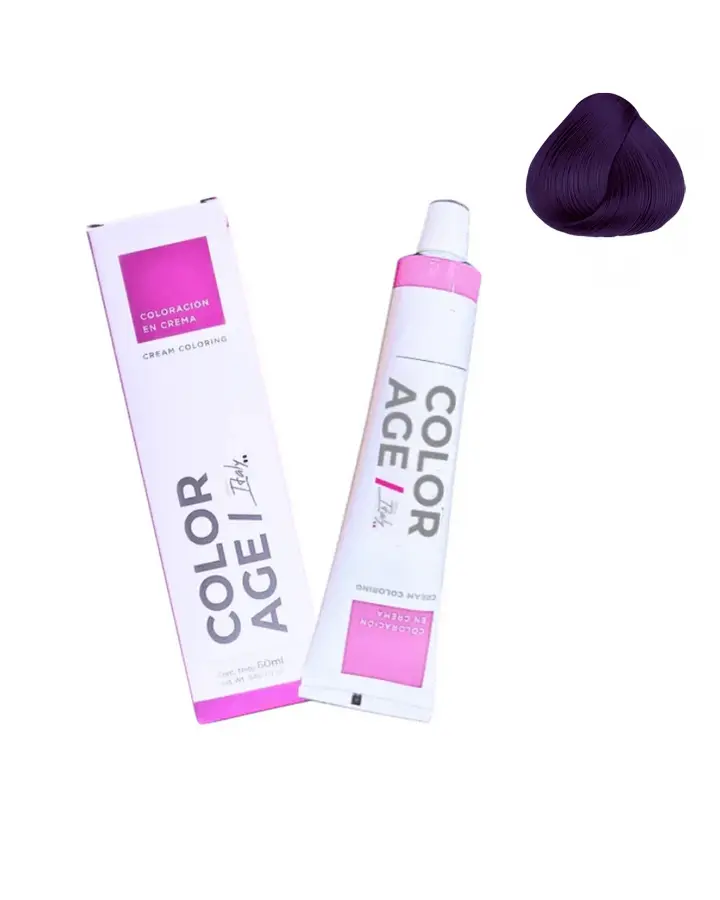 Color Age COLORACION EN CREMA 6.66 (VIOLETA - 60 ML - CAJA)