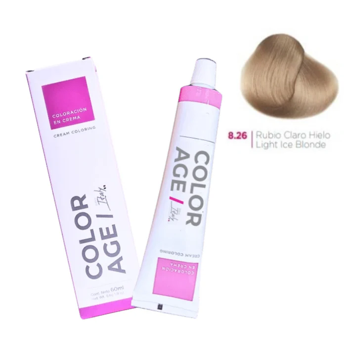 Color Age COLORACION EN CREMA 8.26 (RUBIO CLARO HIELO - 60 ML - CAJA)
