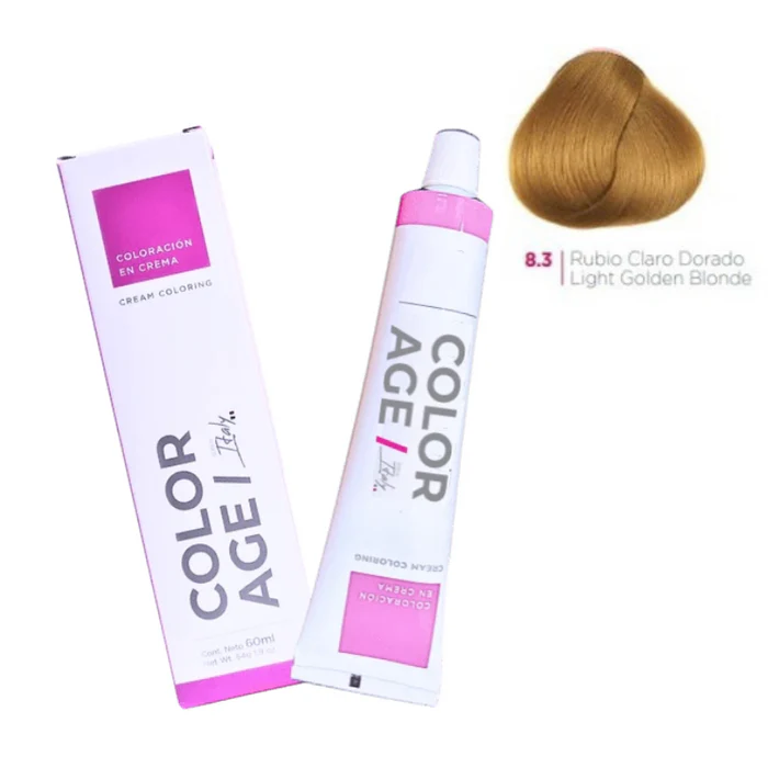 Color Age COLORACION EN CREMA 8.3 (RUBIO CLARO DORADO - 60 ML - CAJA)