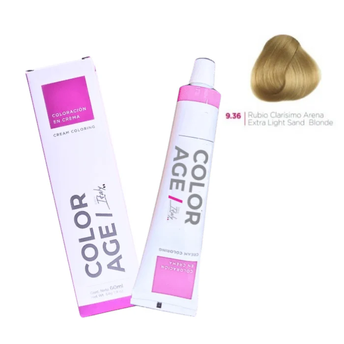 Color Age COLORACION EN CREMA 9.36 (RUBIO C/ARENA - 60 ML - CAJA)